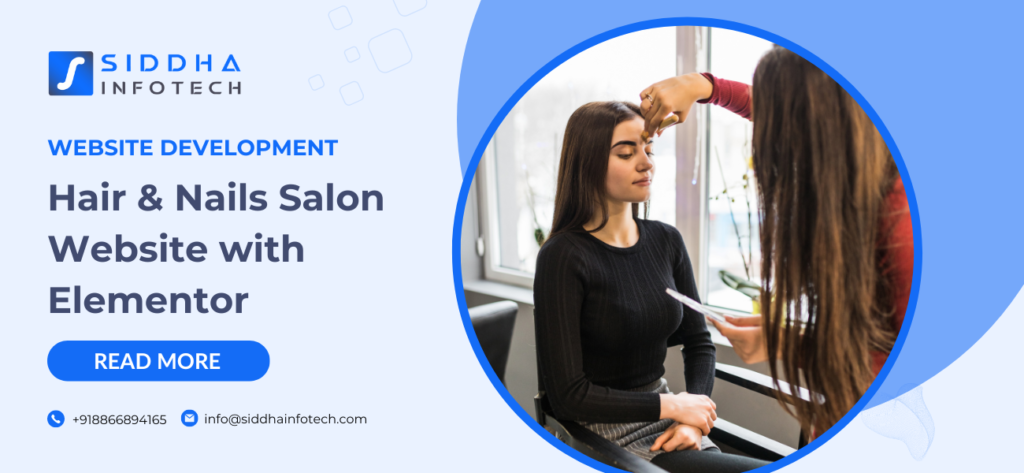 Siddha_Infotech_Hair_&_nails_salon_website_with_elementor